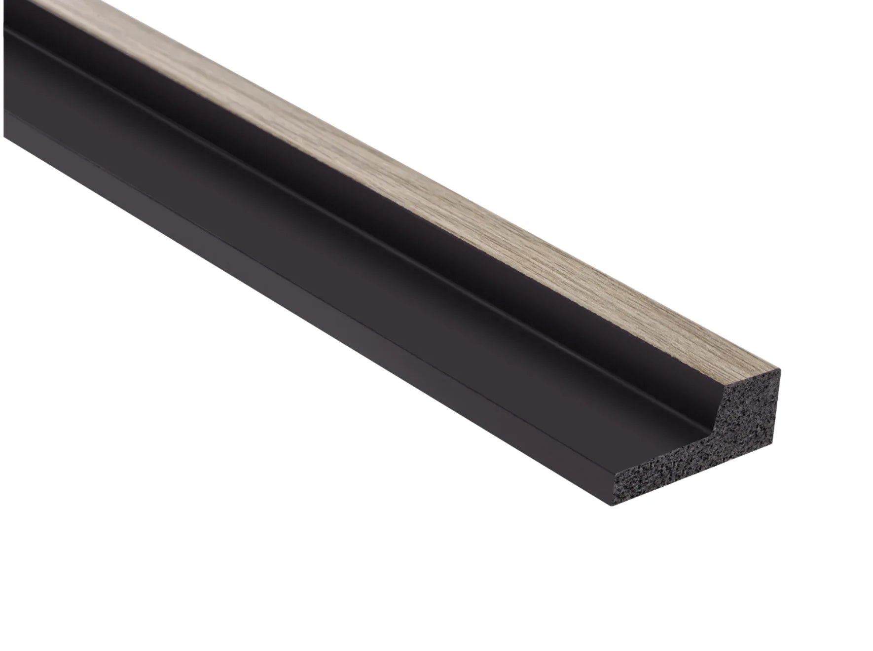 Element de capăt dreapta L0103RT cu finisaj mat și textură de stejar gri – compatibil cu panourile Stretto L0103T