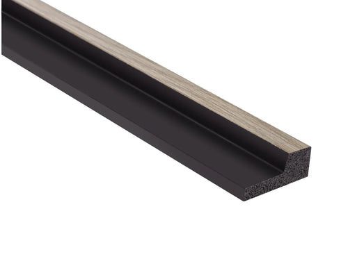 Element de capăt dreapta L0103RT cu finisaj mat și textură de stejar gri – compatibil cu panourile Stretto L0103T