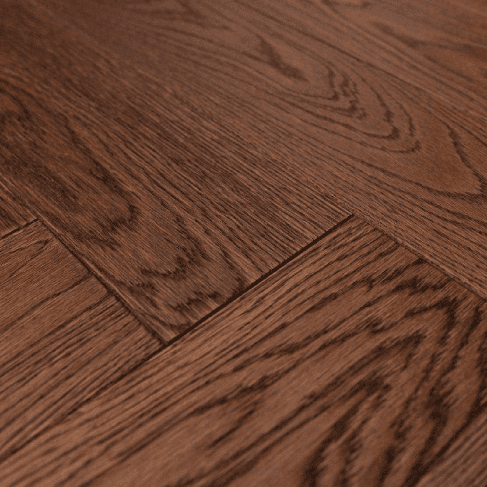 Zoom pe suprafata parchet stratificat herringbone 